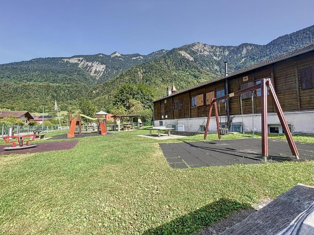 Appartement Moderne Avec Terrasse Et Piscine A Chatel Sur Bex Εξωτερικό φωτογραφία