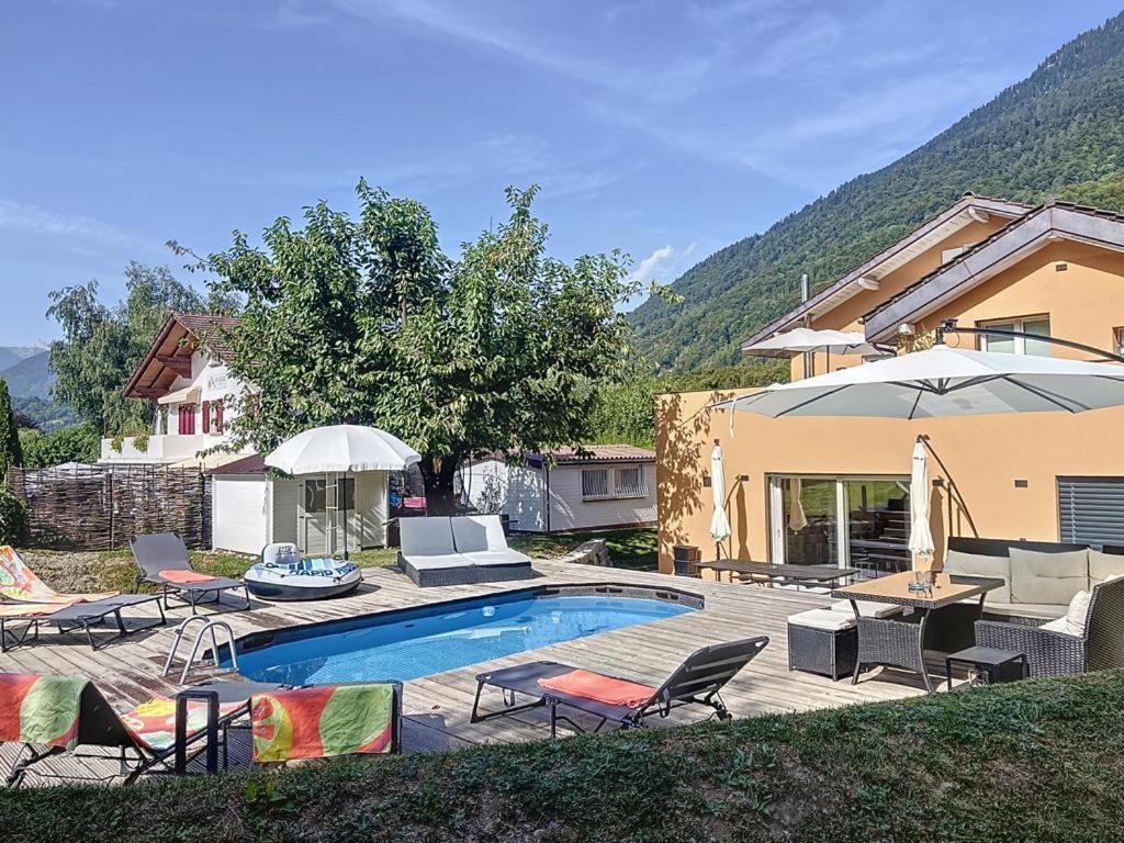 Appartement Moderne Avec Terrasse Et Piscine A Chatel Sur Bex Εξωτερικό φωτογραφία